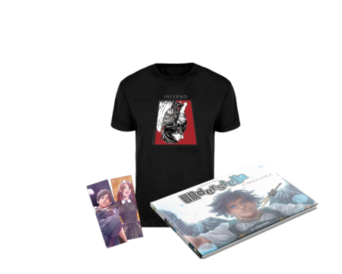 pack stella, livre musical Understella, 2 marque-pages, t-shirt Limité "Inferno"